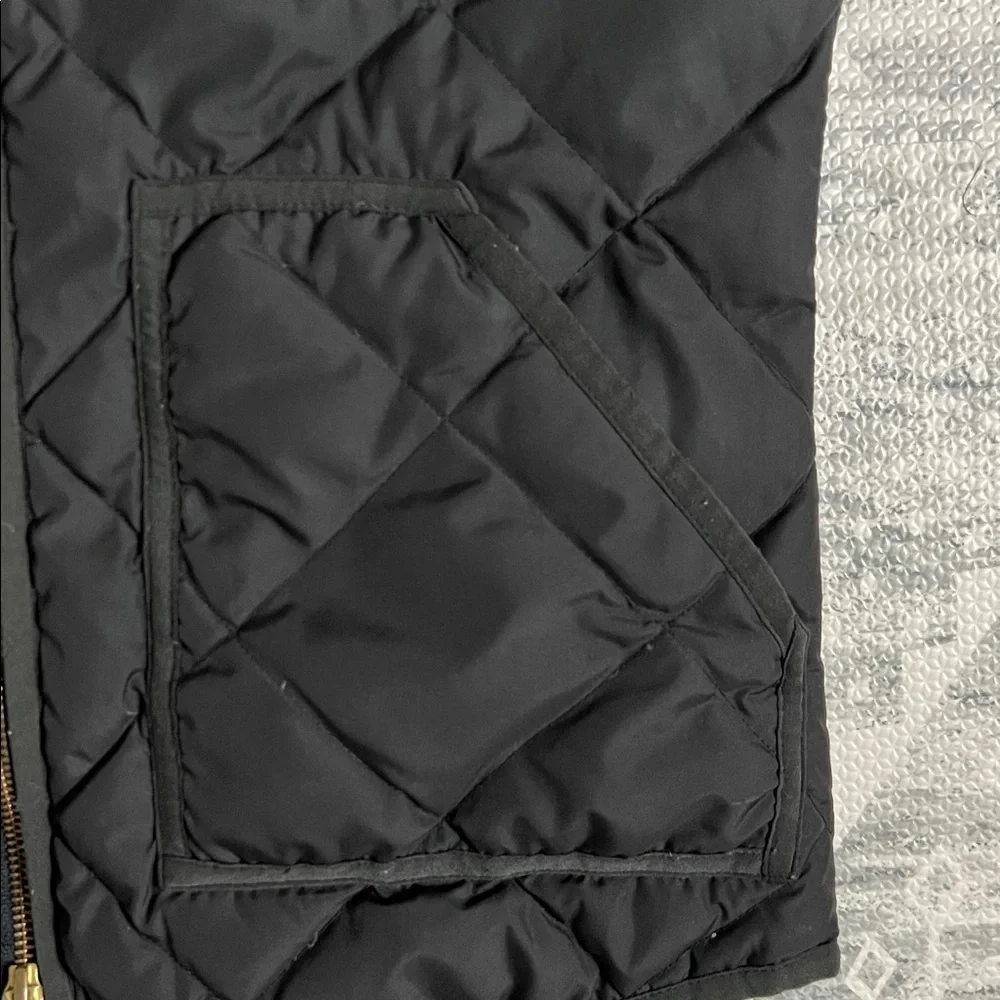 J. Crew Black Quilted Puffer Vest​​​